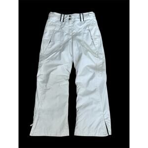 Columbia Convert White Snow Ski Snowboard Pants Youth Size 10/12 Winter Wear